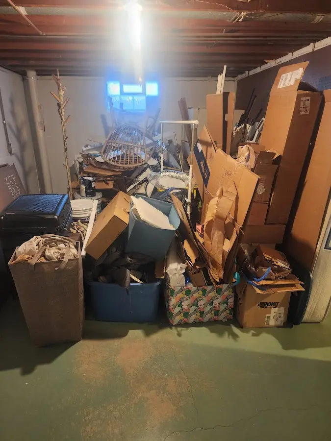 Roll-off dumpster container at job site for 15 Yard Dumpster Rental in Theodore